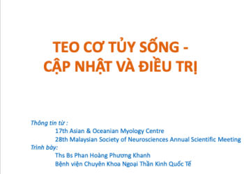 TEO CƠ TỦY SỐNG - CẬP NHẬT VÀ ĐIỀU TRỊ