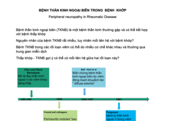 BỆNH THẦN KINH NGOẠI BIÊN TRONG BỆNH KHỚP