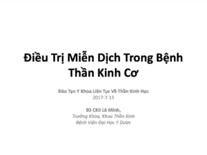 Điều Trị Miễn Dịch Trong Bệnh Thần Kinh Cơ